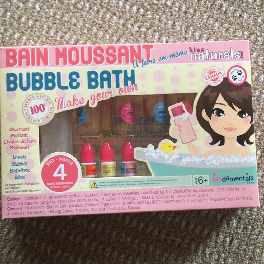 Make your own bubble bath set